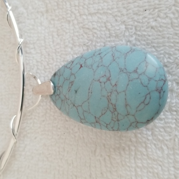 New Robert Lee Morris Soho Stone Wire Wrapped Necklace - Picture 6 of 11